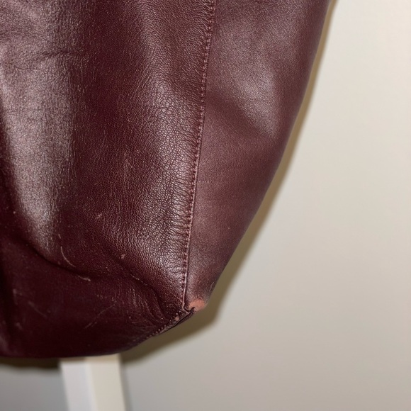 Celine Horizontal Cabas Tote Bag- Burgundy - Picture 3 of 9